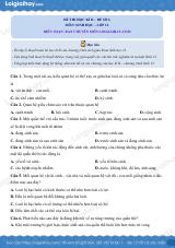 Đề số 6 – Đề kiểm tra học kì 2 – Sinh 12